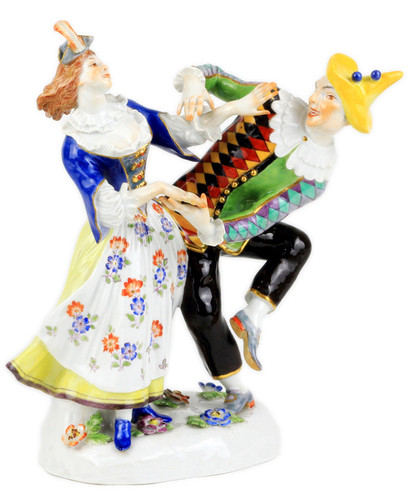 マイセン Meissen イザベラ フィギュリン コメディア デラルテ 磁器人形 マイセン Meissen イザベラ フィギュリン コメディア デラルテ
