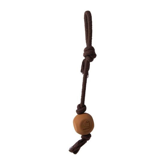 CARHARTT Rubber Ball Dog Rope Pull