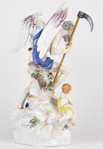 古マイセン 人形 フィギュア フィギュリン 神話作品 大作 時の