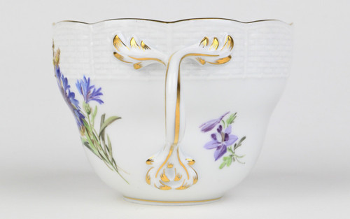 MEISSEN - ★シンディ様 【オールドマイセン】自然主義の花 / レリーフ入り　ポット マイセン（Meissen） 風の花 660410／23633 ティーカップ