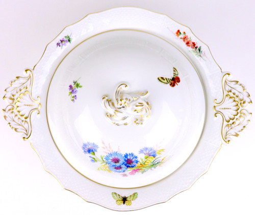 マイセン 最高峰 自然主義 オツィエ レリーフ 大型 5名総24点 ディナー