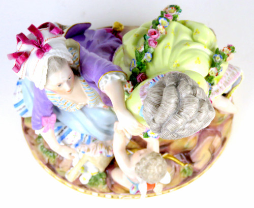 ❤️レア❤️マイセンのフィギュリン2点セット 古マイセン 名作 高額人形 フィギュア グループ フィギュリン 壊れた卵