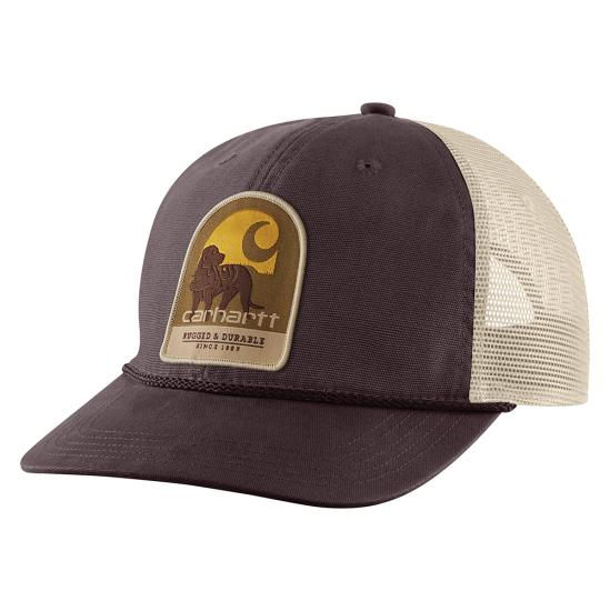 CARHARTT Canvas Mesh-Back Dog Patch Cap