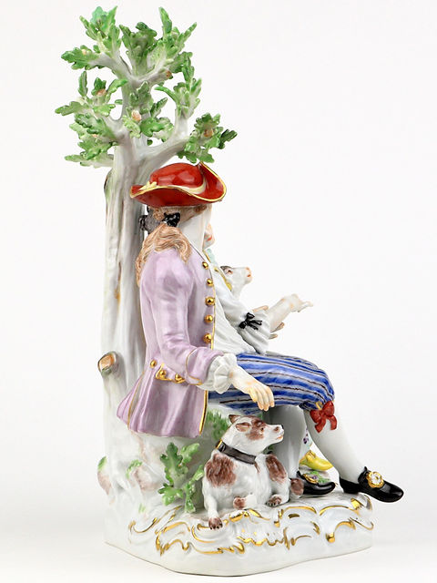 マイセン 古典 高額人形 フィギュア フィギュリン 羊飼いの恋人達