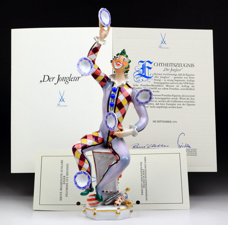 マイセン 人形 フィギュア ジャグラー 大型限定 証明書 絶版レア