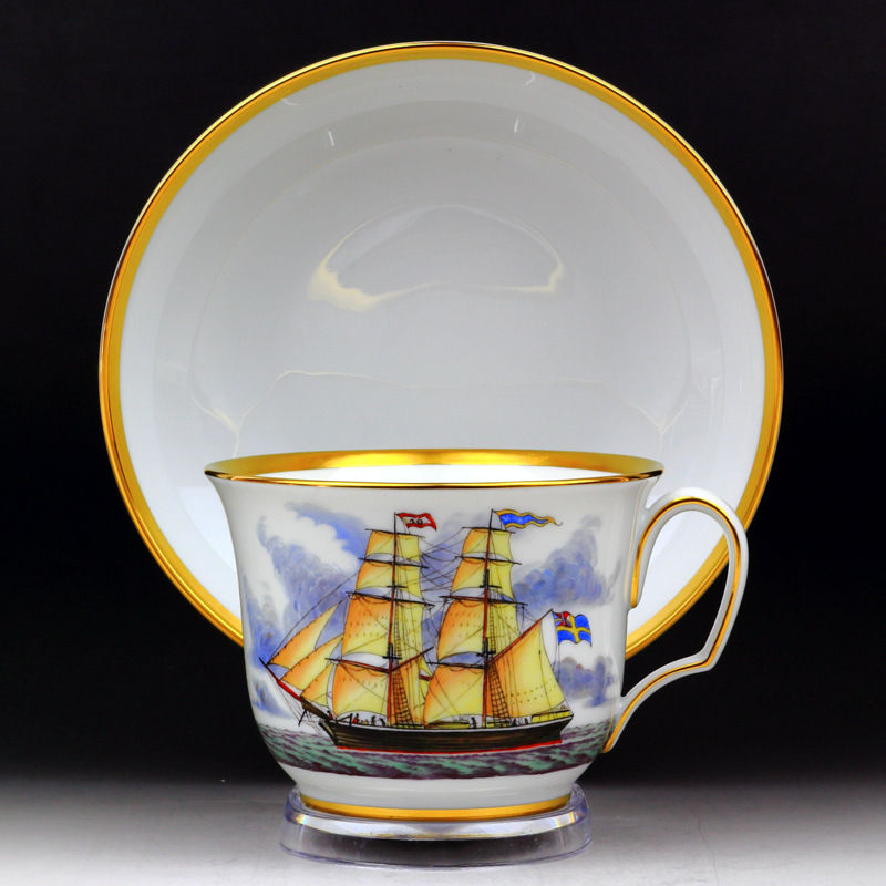 マイセン 最高峰 キャプテンズカップ 帆船 限定 ネームドビュー