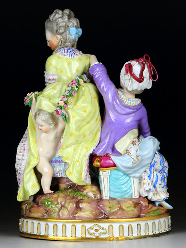 古マイセン 名作 高額人形 フィギュア グループ フィギュリン 壊れた卵