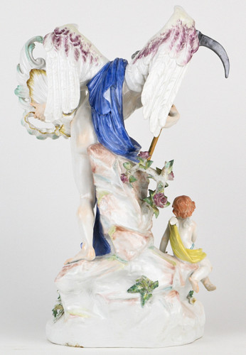 マイセン 天使 フィギュリン 鼻ぺちゃのキューピッド フィギュア 人形 MEISSEN - ☆hiro 様【オールドマイセン】天使の人形 「ハートを