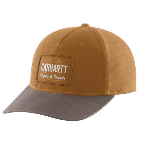CARHARTT Canvas Rugged Patch Cap Carhartt Brown