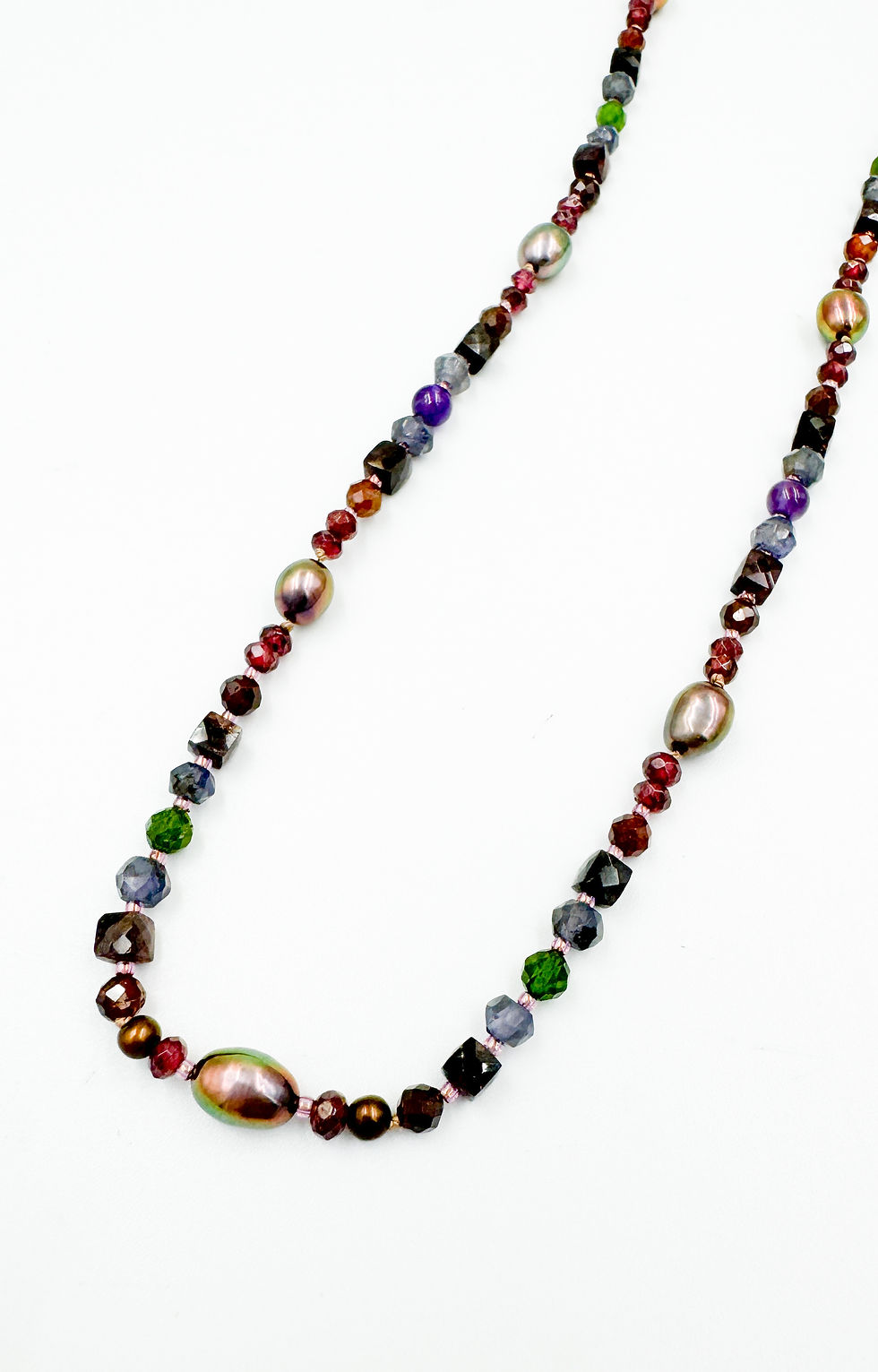 Garnet Beaded Necklace