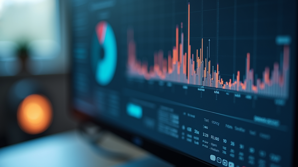 Close-up view of a computer screen displaying a compliance dashboard