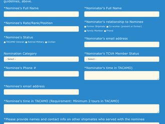 2018 TACAMO Hall of Fame Nominations