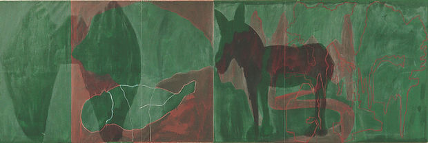 Green Alley Green donkey and corpse full