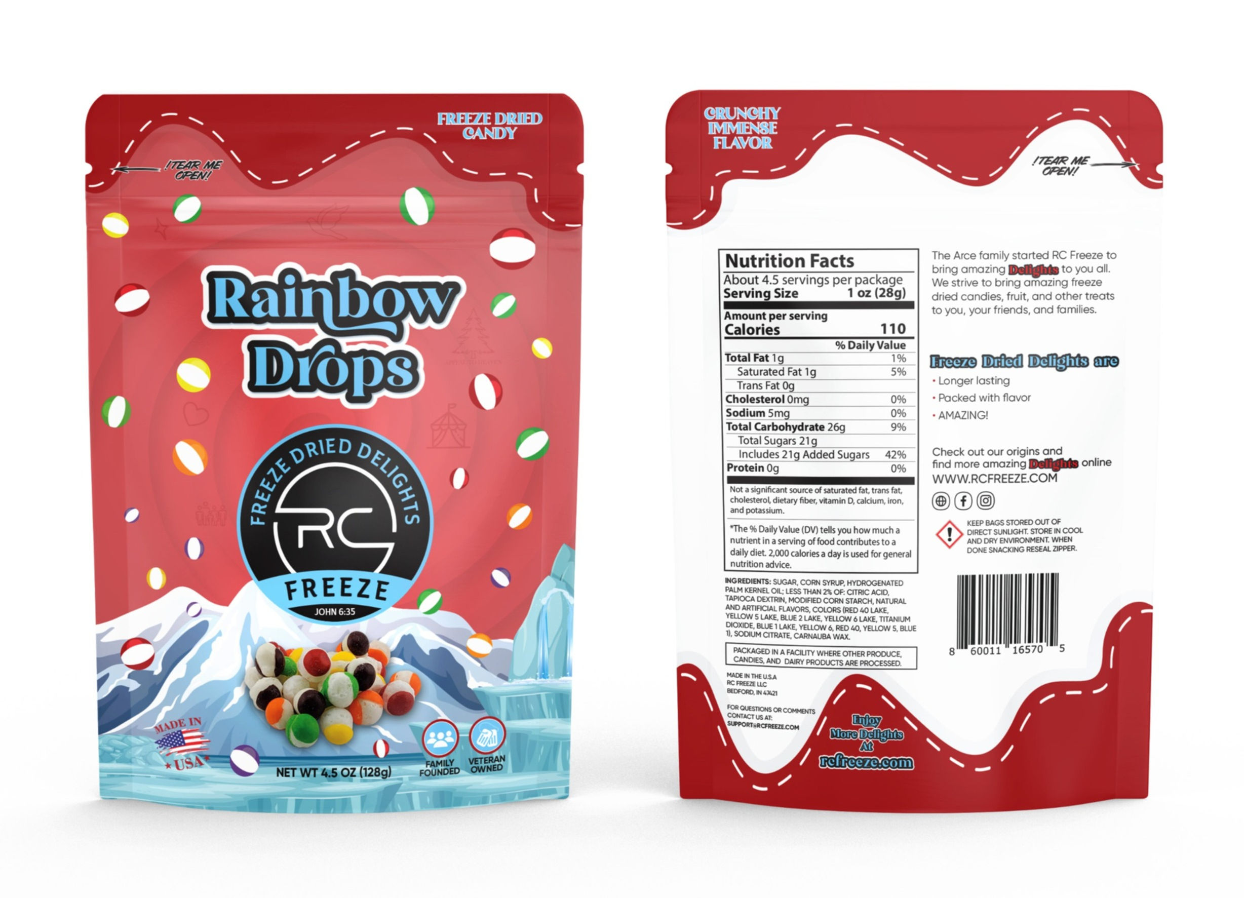 Rainbow Drops Original Freeze Dried