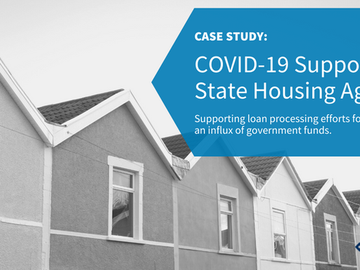 Case Study: Covid-19 Support for State Housing Developing Agency