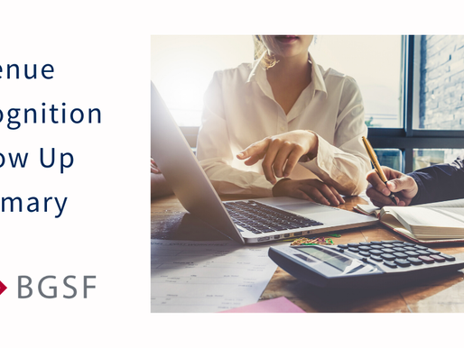 New Revenue Recognition Steps for Compliance