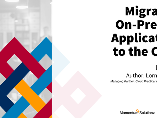 Migrating On-Premise Application to the Cloud Part One