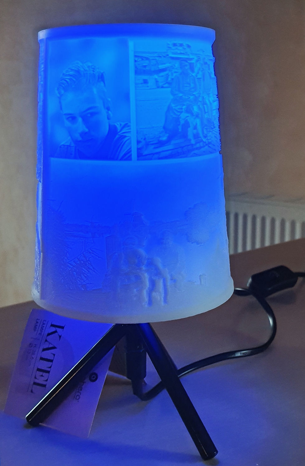 Miniature : LAMPE TREPIER ABAT JOUR CONIQUE
