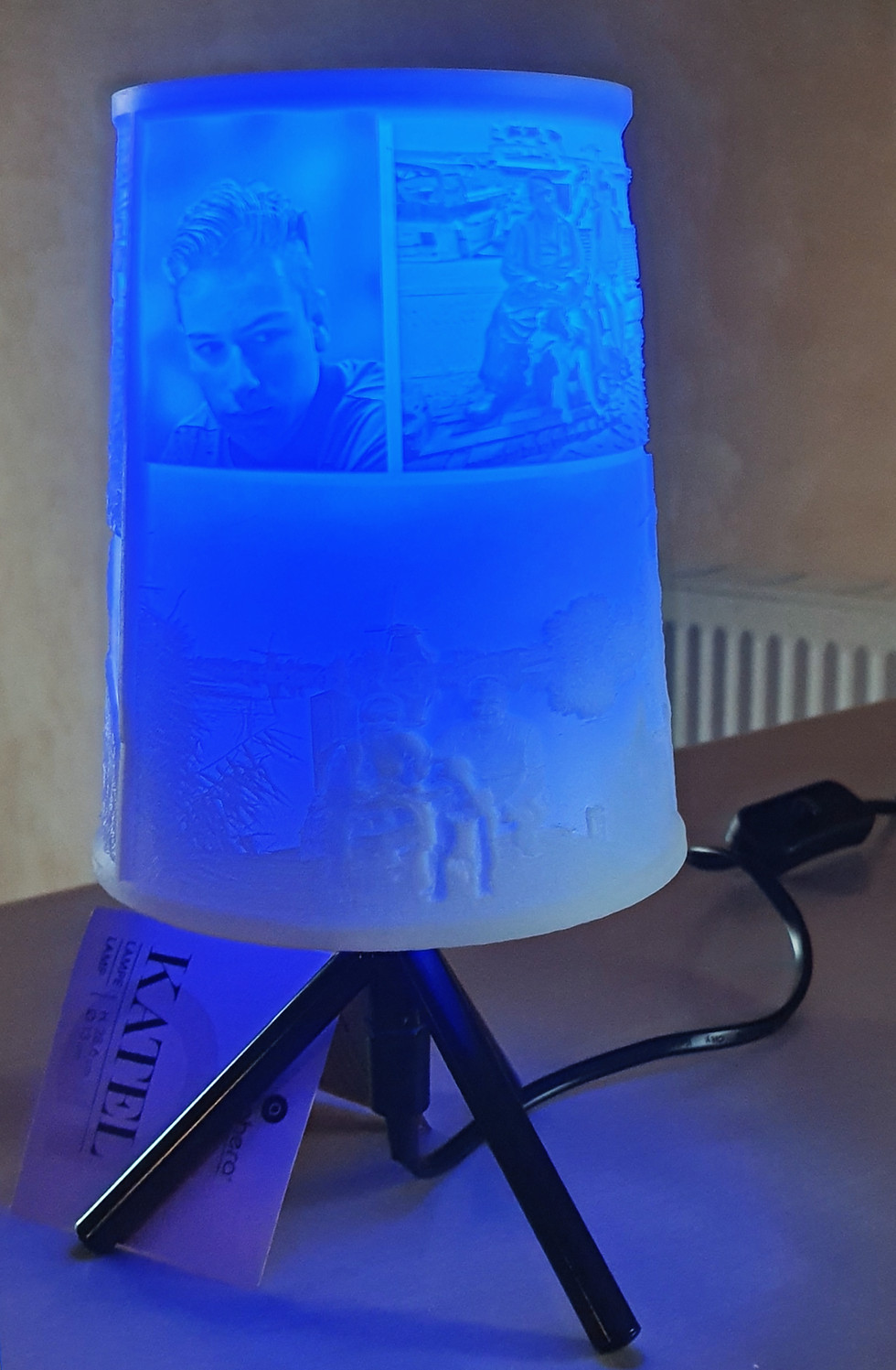 Miniature : LAMPE TREPIER ABAT JOUR CONIQUE