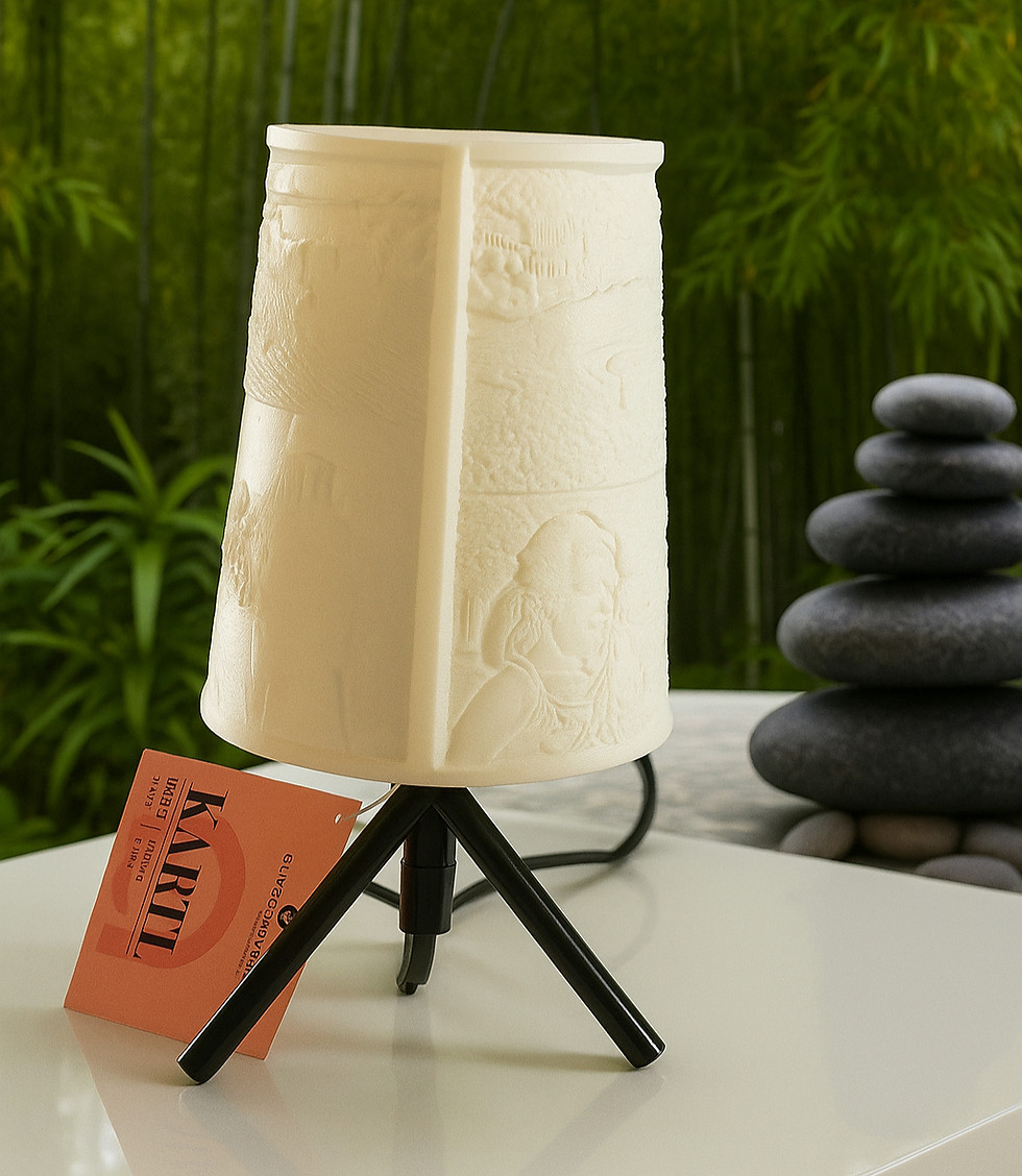 Miniature : LAMPE TREPIER ABAT JOUR CONIQUE