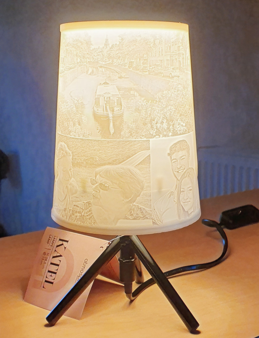 Miniature : LAMPE TREPIER ABAT JOUR CONIQUE