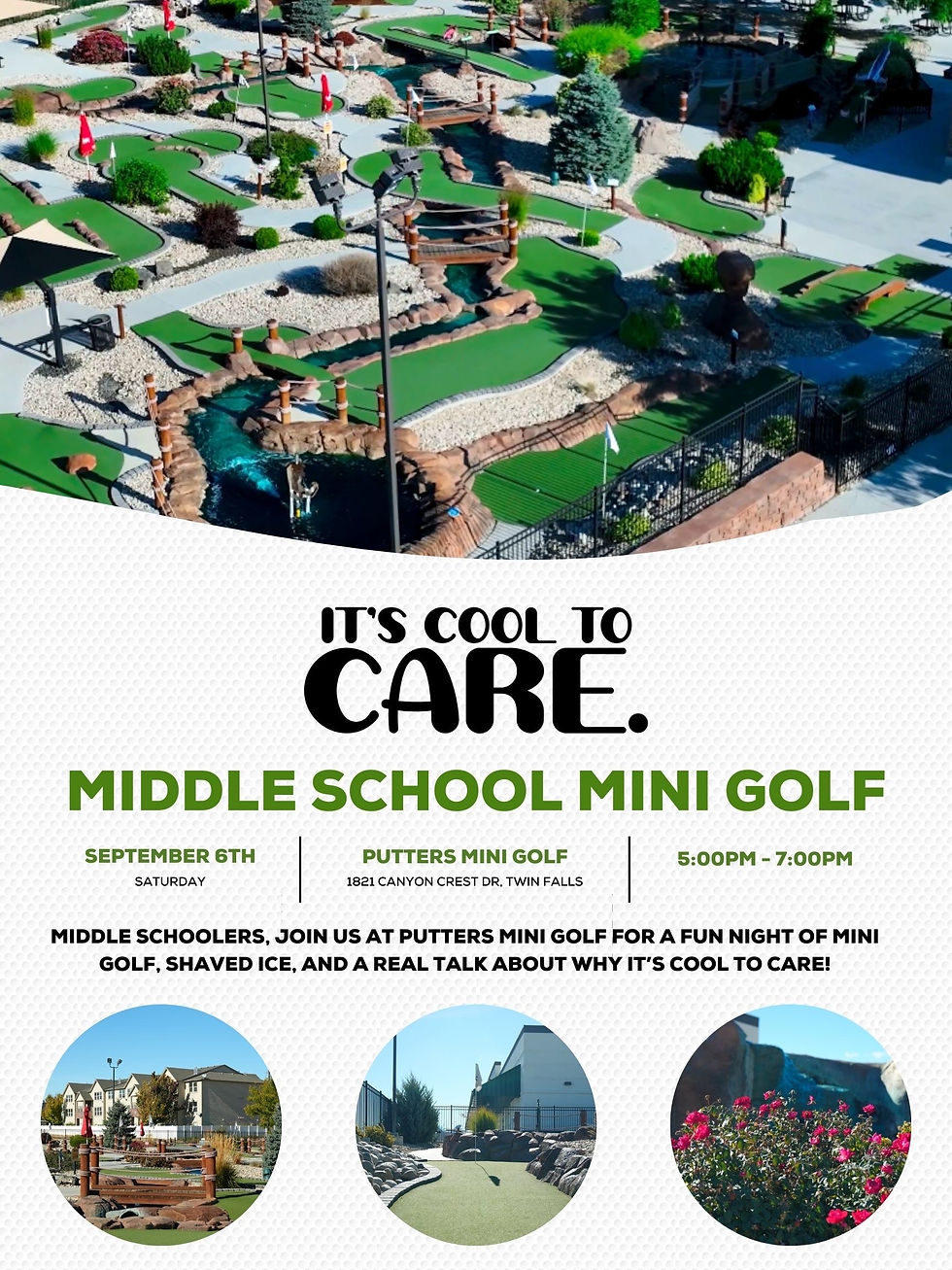 Middle School Mini Golf Event