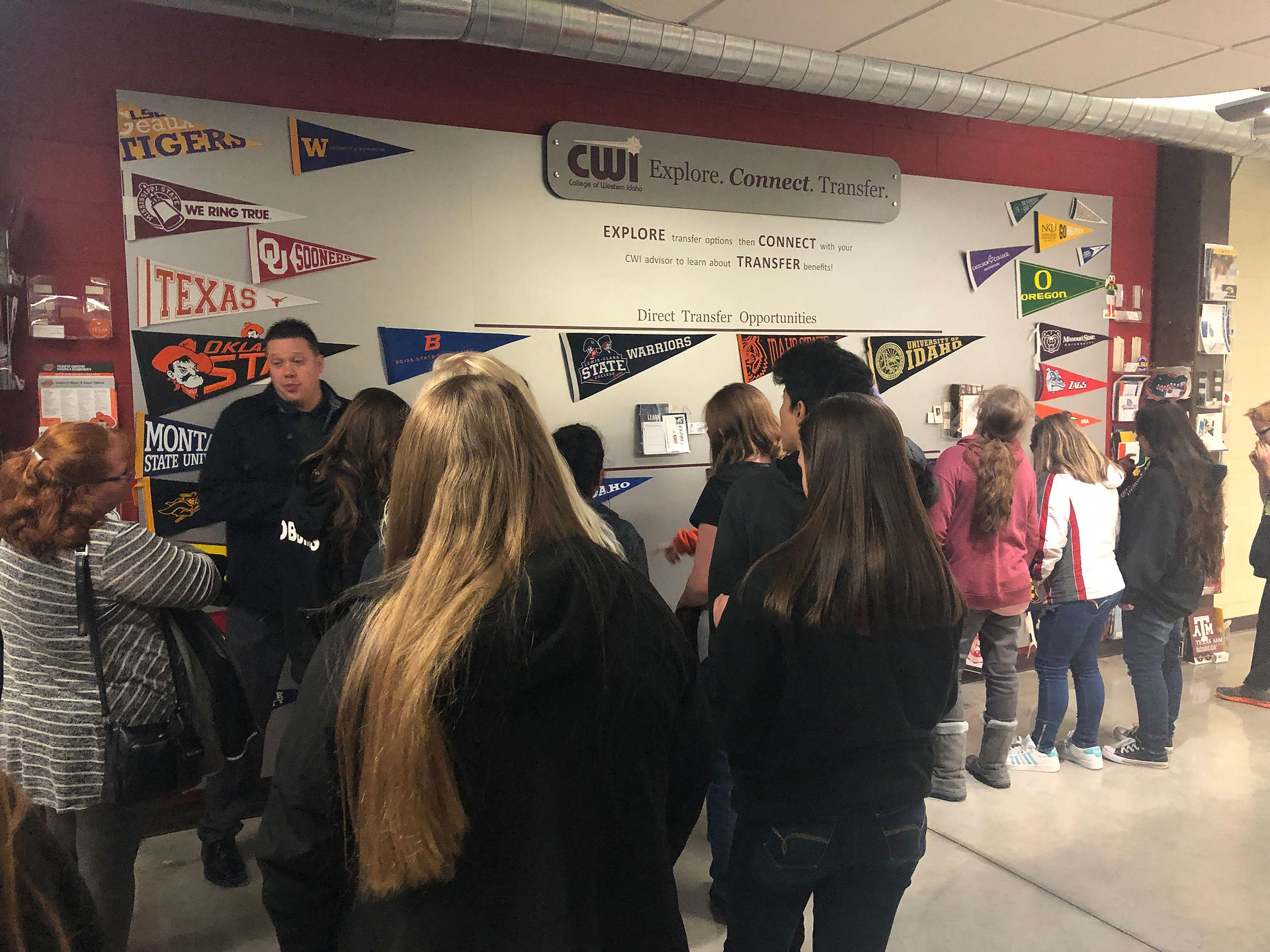 Buhl Students learn about the CWI Transfer Schools available.