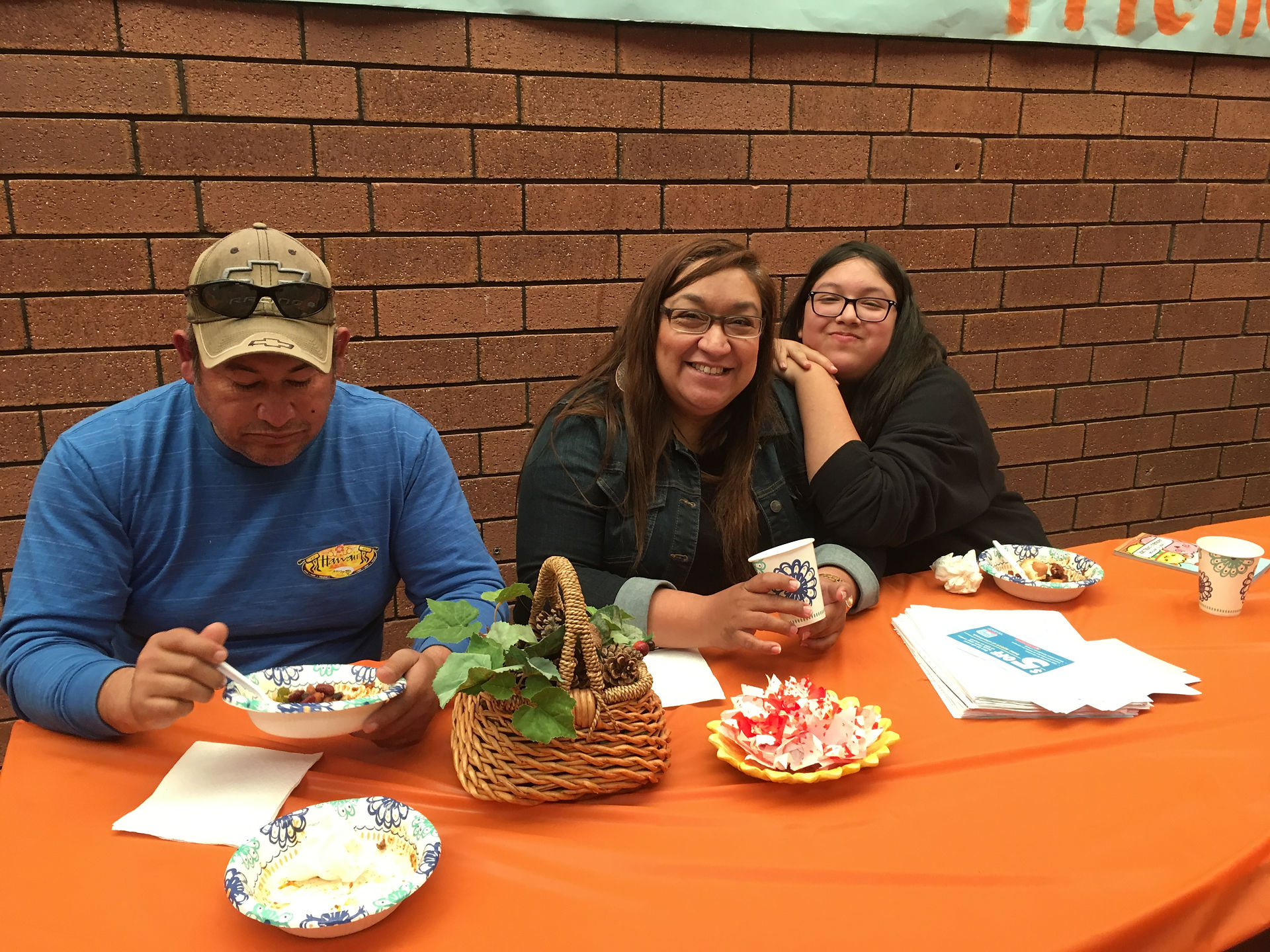 Chili was served as the parents came in for Parent Teacher Conferences.