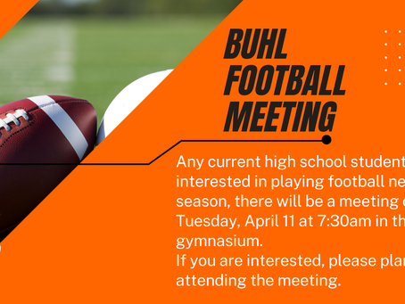 BHS Football Meeting