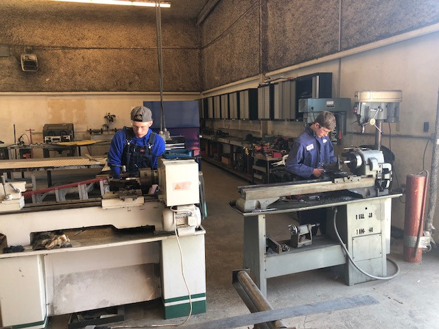 Intro to Mechanics BHS Students Working