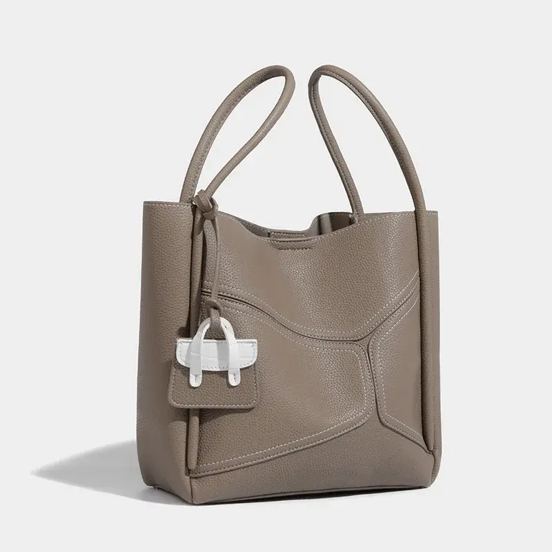 Casual Versatile Large Capacity Tote Bag Women's Color Blocking Single Shoulder