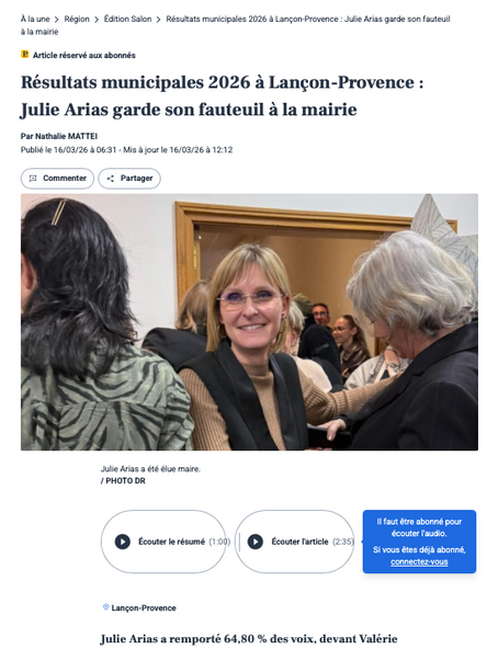 LA PROVENCE - 16.03.2026