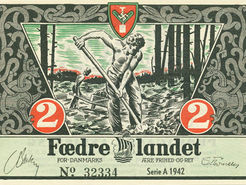 Aus privaten Sammlungen: Propagandaschein der dänischen Nationalsozialisten von 1942