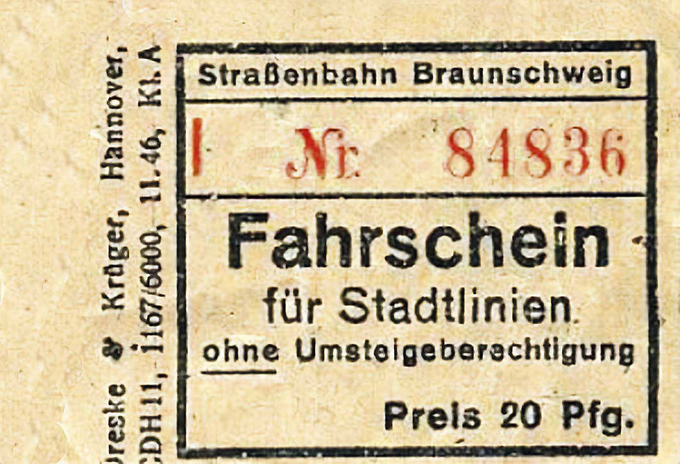 Abb. 17: Fahrschein 20 Reichspfennig o. D. (1946), Vs.