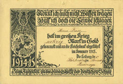 Konnt‘ ich auch nicht Waffen tragen, half ich doch die Feinde schlagen