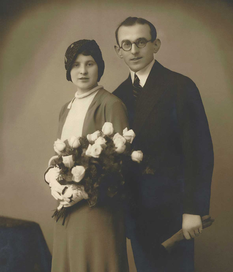 Abb. 2: Hochzeitsfoto von Ján Oliva und Hana Oliva (geb. Vaňková).