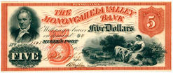 Aus der HVB-Stiftung: 5 Dollars aus Pennsylvania von 1858