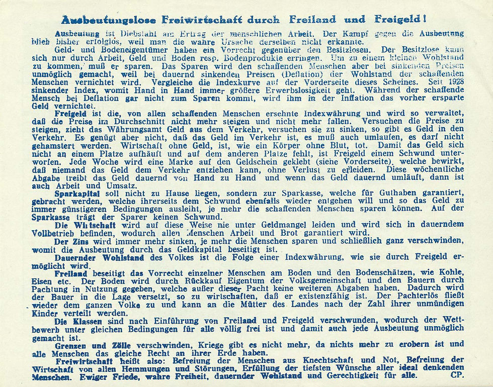 Abb. 11.2: 50 Mark, 1933, Flugblatt, Rückseite. Größe: 144 x 113 mm. Abb. des Autors.
