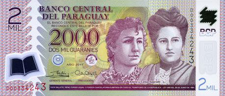 Paraguay: 2000 und 5000 Guaraní von 2017 mit neuer Unterschrift