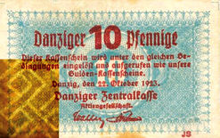 Wasserzeichenpapiere für Danziger Geldscheine und mehr