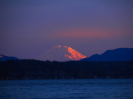 Mt Rainier Sunset and Lake Samm 2.JPG