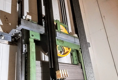 Brytskiva på en linhiss