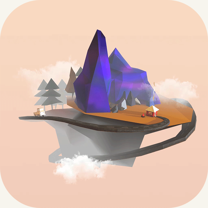 Low-Poly environment Volcano