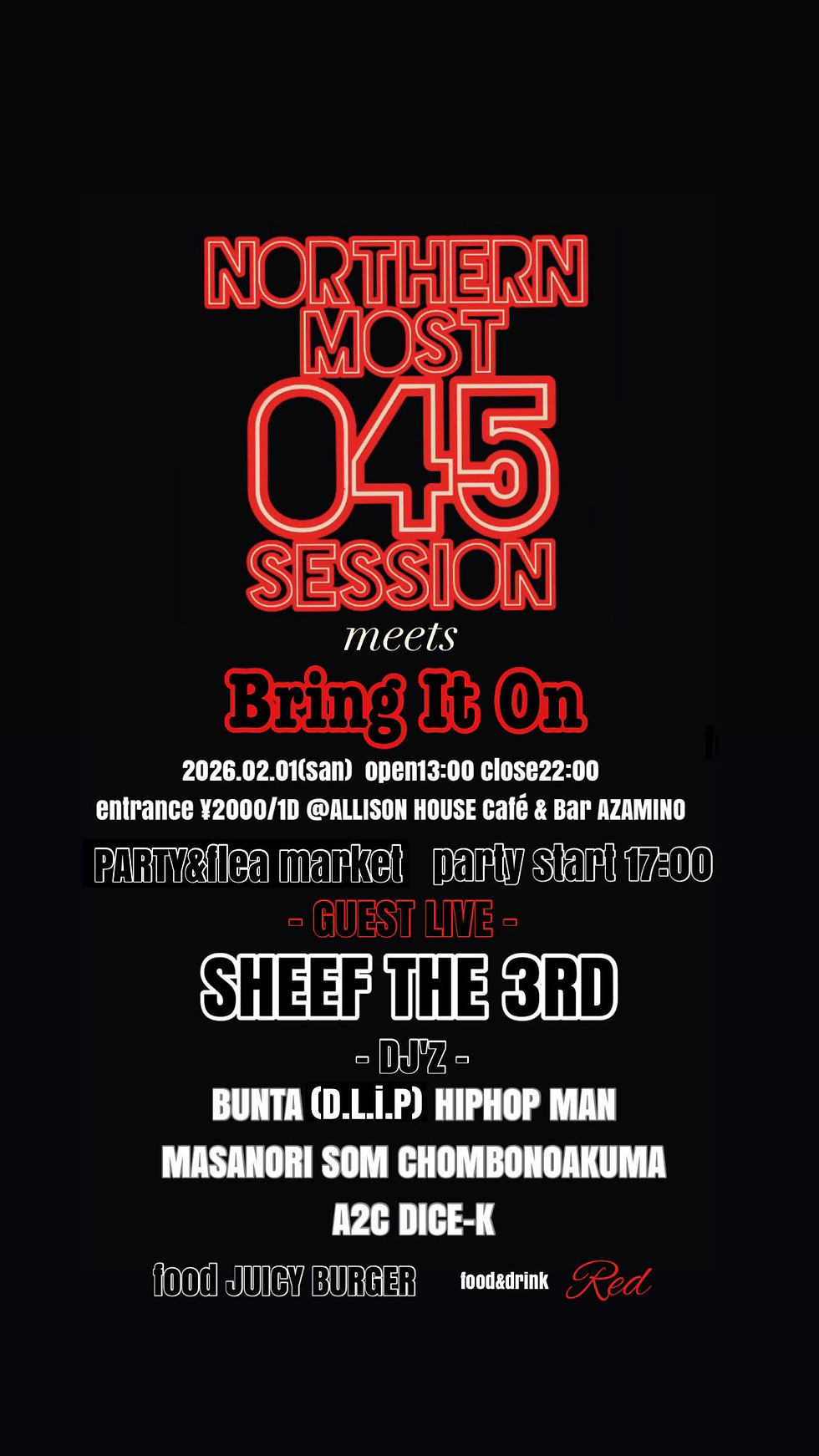 NORTHERN MOST 045 SESSION meets 【Bring It On】