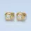 Thumbnail: 14k Gold Filled Bold CZ Huggie Earrings
