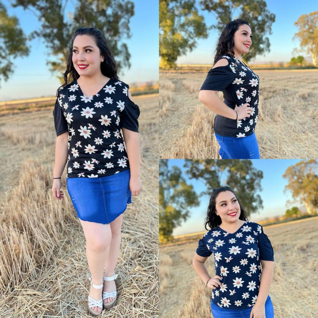 Blusa Unitalla Hombros Descubiertos