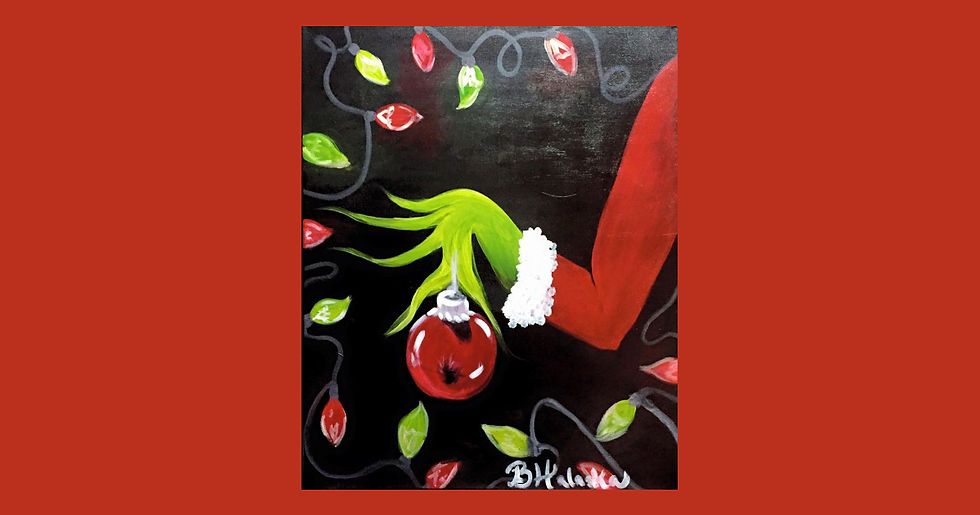 Festus, MO Paint Night at Church of the Nazarene "Grinch Ornament"