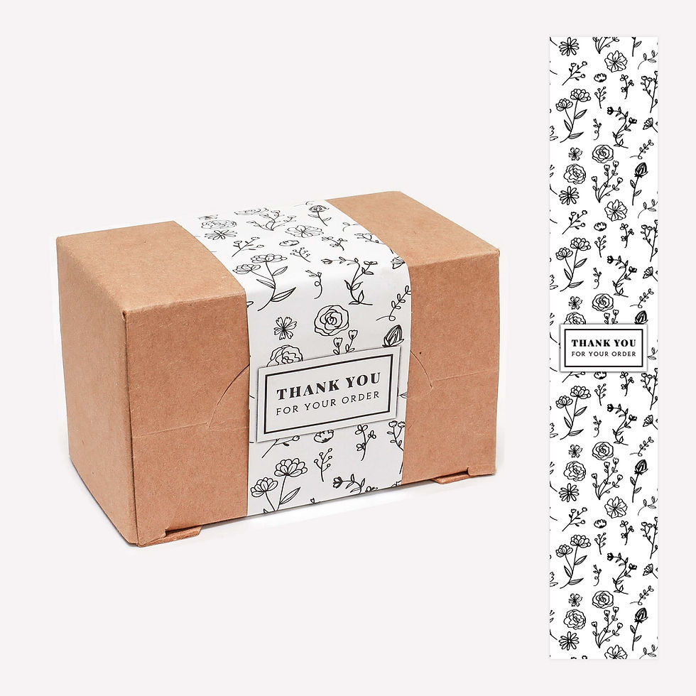 Thumbnail: 4*25cm Long Thank You Stickers Seal Labels Small Business Handmade Gift Decorati