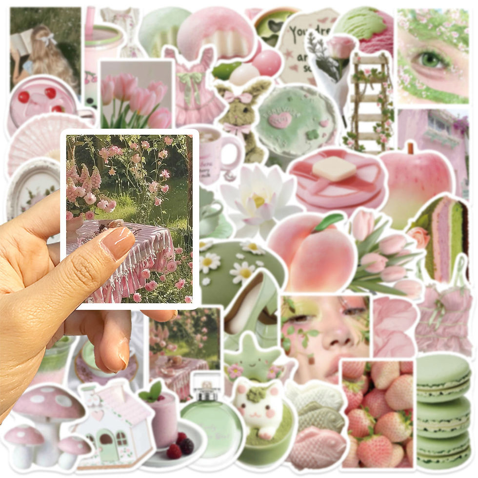 Thumbnail: 50 Pieces Cartoon Early Summer Girl Dream Pastel Stickers - Ins-Style Waterproof