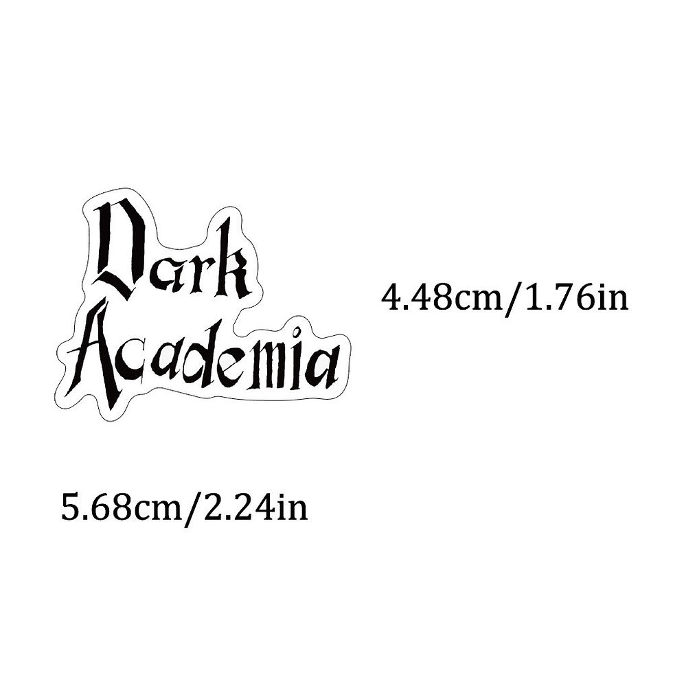 Thumbnail: 50-Pack Dark Academia Graffiti Stickers - INS-Inspired from Japan & Korea for El